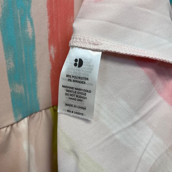 Dot Dot Smile Girls Rainbow Striped Flapper Ruffle Hem Dress Size 8/10 - Picture 3 of 4